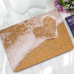 Beach Waves Pattern Home Rubber Doormat Outdoor Anti-slip Bathroom Mats Bedroom Carpets Bedside Mat Kitchen Area Rug Small rug