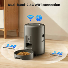 2L Camera Pet Feeder Timing 5V USB Smart Automatic Feeder For Cat WIFI APP Video Intelligent Dry Food Dispenser Dog Feeding Bowl