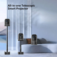 Projector Android Native 1080p Support 4K with Built in Stand with WiFi and Bluetooth