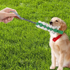 Dog Toy Rope Fun Squeaky Dog Chew Toys Pet Supplies Puppy Rope Toy with Elastic Drawstring Interactive Puppy Teething Toy for
