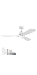52 "Smart Low Profile ceiling Fans with Lights Remote,Quiet DC Motor,Outdoor Indoor Flush Mount Fan,Control WIFIAle