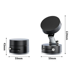 Foldable Magnetic Vacuum Car Phone Holder Foldable Suction Cup with Suction Cup Hands-Free Navigation for iPhone 16 15 Samsung