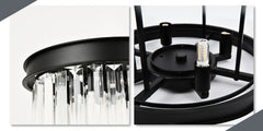 Modern Luxury Ceiling Light Crystal Flush Mount Lighting Indoor Lamp for Corridor Kitchen Island Bedroom