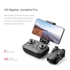 2024 New XT6 Mini Drone 4K 1080P HD Camera WiFi Fpv Air Pressure Altitude Hold Foldable Quadcopter RC Dron Kid Toy Boys GIfts