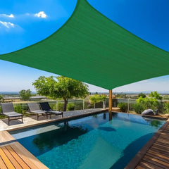 Sun Shade Sail 20'X30' Curved Edge Outdoor Shade Canopy Mocha Breathable 95% UV Block Shade Cloth for Patio Garden Backyard (We