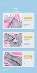 Vest Walking Traction Rope Cat Harness with Reflective Strip Dog Collar Breathable Mesh Harness for Small Medium Pet Cat Dog