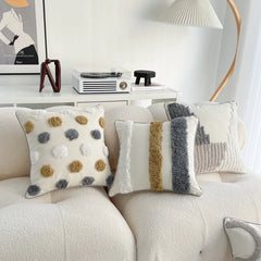 Bohemian Pillowcases Sofa Living Room Home And Decoration Cotton Linen Pillow Cover Bedside Backrest Tassel Cushion Cover