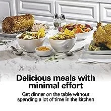 6-Quart Slow Cooker with 3 Cooking Settings, Dishwasher-Safe Stoneware Crock & Glass Lid, Silver, Multi-functional Pot