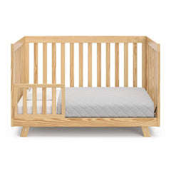 3-in-1 Convertible Crib (Natural) – Converts from Baby Crib to Toddler Bed and Daybed, Fits Standard Full