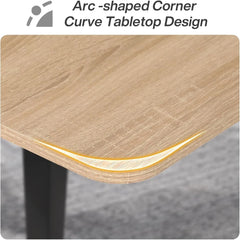 6FT Conference Table, 70.86L x 35.43W x 29.52H Inches Boat Shaped Meeting Table, Modern Seminar Table