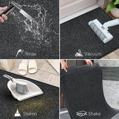 Front Door Mat Heavy Duty Indoor Outdoor Door Mat Non-Slip Backing Doormat for Entryway Stain and Fade Resistant Commercial