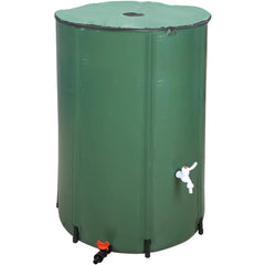 132 Gallon Collapsible Rain Barrel, Large Garden Water Storage Tank, Portable Folding Rainwater Collector