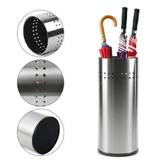 Stainless Steel Umbrella Holder for Walking Canes - Umbrella Stand Container Bucket
