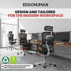 Eurotech Me7Erg Gen2 High Back Mesh Office Chair With Tilt Tension Control, Tilt Lock, Back Angle, Back Height, Synchro Tilt,