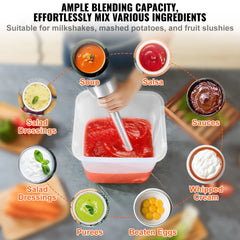 SucceBuy Commercial Immersion Blender 750W 16" Heavy Duty Hand Mixer Multi-Purpose Portable Mixer for Smoothie Puree Baby Food