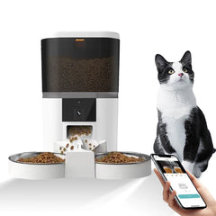 4L 5V USB automatic feeder APP smart pet feeder dog Dry food timer dispenser with camera Video for remote feeding cat dog Bowl