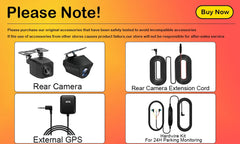 Aprilboy 4K Dash Camera Front and Rear WiFi Car Dvr Dual Car Camera Easy To Install Car Camera Recorder Touched GPS Black Box