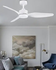 52 "Smart Low Profile ceiling Fans with Lights Remote,Quiet DC Motor,Outdoor Indoor Flush Mount Fan,Control WIFIAle