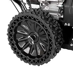 24-Inch Self-Propelled Gas Snowblower, 209cc with Electric Start and LED Headlight, for Driveway Snow Removal.