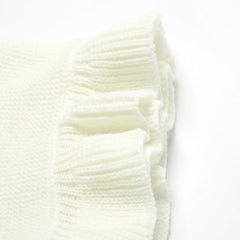 Knitted Baby Swaddle Blanket for New Born Babies Accessories Ruffle Stroller Blanket Bedding items Infant Nap Bed Cover Albedo