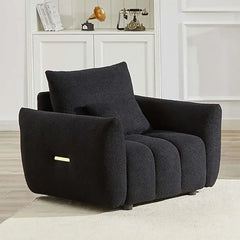 82" Modern Sofa Couch, Comfy Deep Seat Teddy Cloud Sofa, Upholstered 3-Seater Boucle Couch, Oversized Loveseat Living Room Sofas