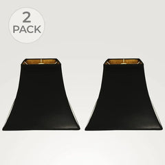 Square Bell Hardback Lamp Shade, 8" X 16" X 12.5" (Pair)