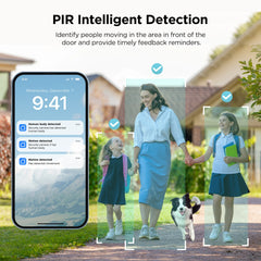 TCL D1 Max Security Video Smart Lock 2K Camera Doorbell & Fingerprint Keyless Entry 3-in-1 WiFi Door Lock PIR Motion Detection