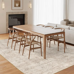 Washable Rugs 8x10, Stain Resistant Rugs for Living Room, Foldable Machine Washable Area Rug (Beige, 8'x10'), Carpet