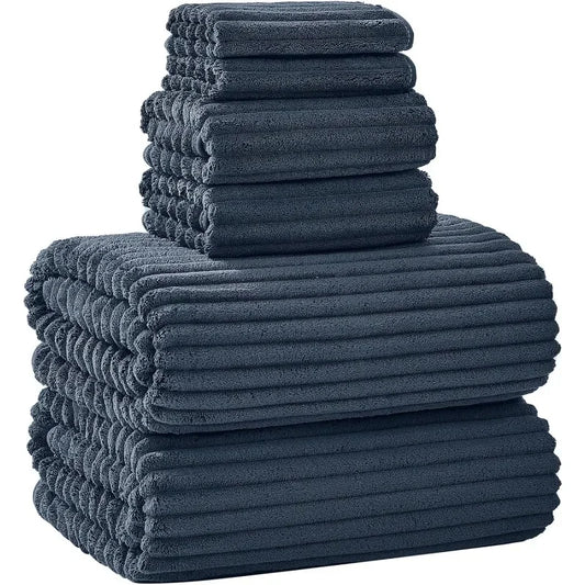 Extra Large Bath Towel Set of 6 (40"x80"),Oversized Bath Sheet Super Soft Highly Absorbent Microfibers Quick Dry Luxury