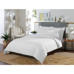 Queen Duvet Cover, 3 Piece Set, Genuine 100% Organic Viscose Derived from Bamboo, Luxuriously Soft and Cooling, 2 Pillowcases