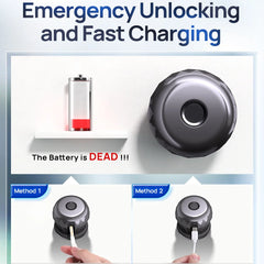 Blacksmith Keyless Smart Door Lock Smart Deadbolt with App Control & Fingerprint & 2 Keys Electronic Door Lock for Home Office