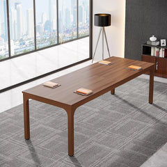 6.5FT Conference Table, 78.7 Inche Rectangle Meeting Seminar Table, Large Business Tables for 6-8 People