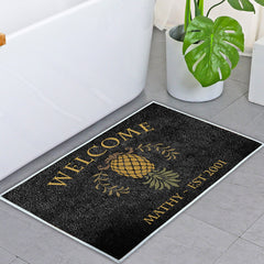 Cartoon Pineapple Pattern Entrance Doormat Comfortable Non-slip Bathroom Floor Mats Home Decor Kitchen Rugs Welcome Door Mat