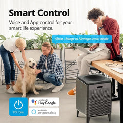 Coway Airmega 400S(G) App-Enabled Smart Technology Compatible with Amazon Alexa True HEPA Air Purifier, Covers 1,560 sq. ft