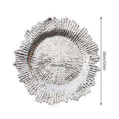 24-Pack Western Style Snowflake Plates, Plastic Gold/Silver, Durable & Elegant for Dining