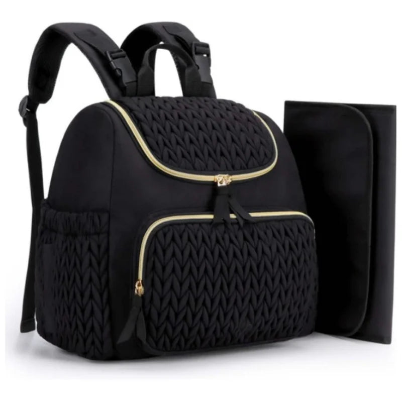 Mommy Diaper Bag Baby Stroller Organizer Backpack Large Capacity Outdoor Travel Maternity Bag With Insulated Pocket Changing Pad