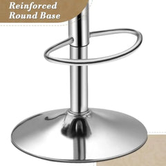 Bar Stools Set of 2, Adjustable Counter Height Bar Stools with Faux Leather,360°Swivel Bar Height Stools,Racing Seat Barstools