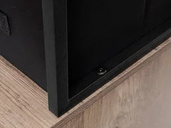 Litter Box Enclosure with 2 Storage Shelves and 2 Drawers, 2-in-1 Hidden Cat Litter Box Enclosure Furniture with Shelf
