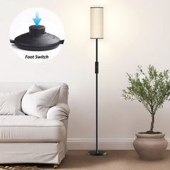 66.5" Floor Lamp with Remote Control and Smart Bulb Included
