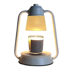 Melting Candle Lantern Elegant Metal Candle Warmer Lamp with Dimmable Timer Function for Safe Desktop Wax Melting High Stability