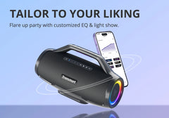 Tronsmart Bang Max Bluetooth Speaker 130W Speaker with 3 Way Sound System, Sync Up 100+ Speakers, APP Control, Guitar/Mic Input