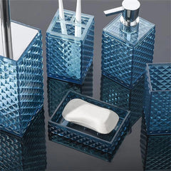 Clear Acrylic Bathroom Accessories Set - Rust-Free, Transparent Design