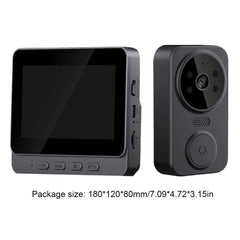 Digital Door Viewer 2.4G WiFi 800mAh Battery Smart Video Doorbell Camera IR Night Vision Digital Magic Door Eye Two-Way Intercom
