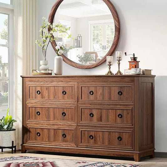 Farmhouse Dresser and Nightstand sets.54" Dresser and Nightstand Set for Bedroom, Living Room