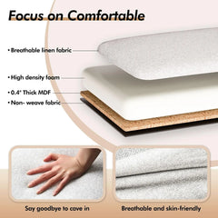 Storage Ottoman Bench, 53" Length Upholstered Benches, Tufted Bed Benches with Rolled Arm and Nailhead Trim, Bench
