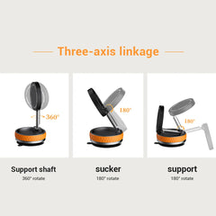 For Magsafe Magnetic Vacuum Car Phone Holder 360° Rotating Folding Intelligent Car Mount Mobile Phone Holder for Magsafe iPhone
