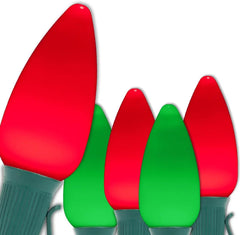 String Lights Warm White LED Commercial Outdoor Christmas Lights Christmas String Lights; Green Wire (100 Lights, 100 ft)