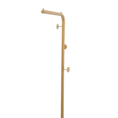 L-shape Freestanding Coat Rack Wear-Resistant Large Capacity Clothes Hanger with Sturdy Base for Hallways/Living Rooms