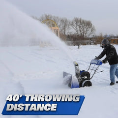 24-Inch Self-Propelled Gas Snowblower, 209cc with Electric Start and LED Headlight, for Driveway Snow Removal.