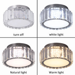 Modern Big Crystal Ceiling Lamp LED Light Circle Chandelier Lustre Indoor Bedroom RC Dimmable Fixtures Living Room Hotel Decor